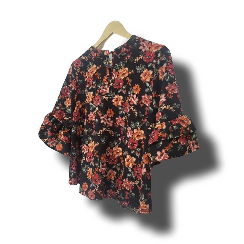🌿Urban Romantics Urban Outfitters Womens Medium Fall Autumn Flounce Top - Picture 11 of 15